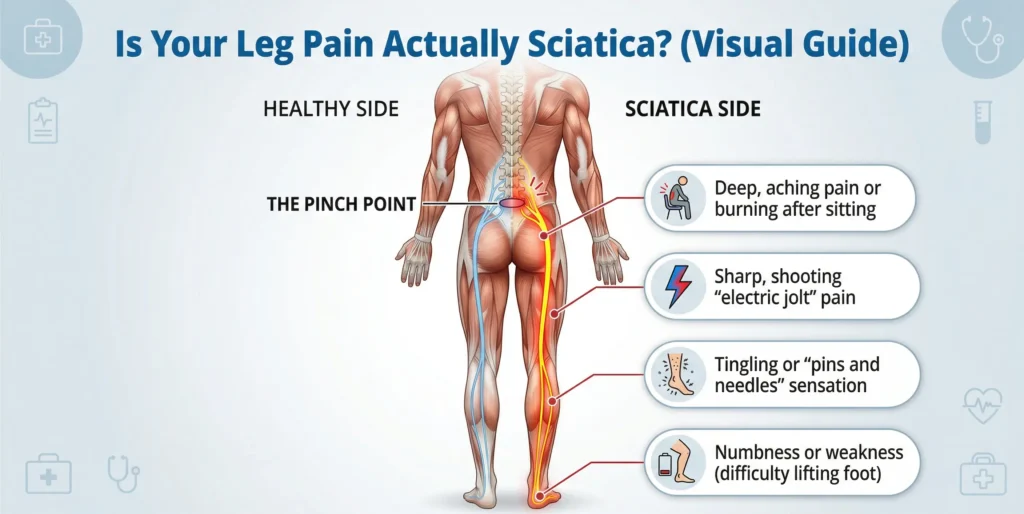 Banner Title | Physiotherapy First The Sciatica "Pain Path" & Symptom Checklist